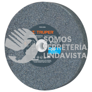 16381 PIES-6136 PIEDRA PARA ESMERIL 6 X 1" OXIDO DE ALUMINIO GRANO 36 TRUPER