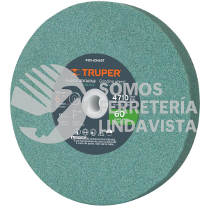 16405 PIES-63460T PIEDRA PARA ESMERIL 6 X 3/4" CARBURO DE SILICIO GRANO 60 TRUPER