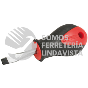 8652 DESTORNILLADOR CON MANGO BIMATERIAL, PUNTA PLANA TIPO TROMPO BARRA REDONDA 1/4" X 1-1/2" URREA