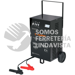13028 CARBA-140 CARGADOR DE 140 A PARA BATERIAS DE 12 V CON RUEDAS TRUPER