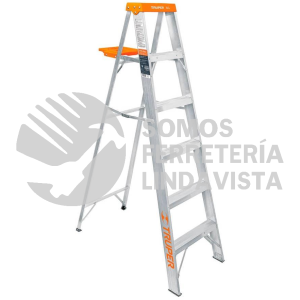 10335 EST-25 ESCALERA DE TIJERA TIPO LL 5 PELDAÑOS Y BANDEJA TRUPER