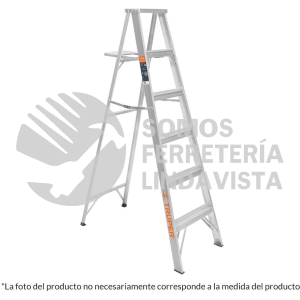 10450 ESTA-25 ESCALERA DE TIJERA 100% ALUMINIO TIPO LL 5 PELDAÑOS TRUPER