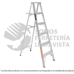 10442 ESTA-36 ESCALERA DE TIJERA 100% ALUMINIO TIPO LLL 6 PELDAÑOS TRUPER