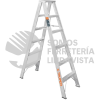 10496 ESTD-25 ESCALERA DE TIJERA DOBLE TIPO LL 5 ESCALONES TRUPER