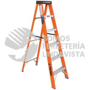 16756 EST-35FV ESCALERA DE TIJERA TIPO III 5 PELDAÑOS FIBRA DE VIDRIO TRUPER