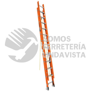 16757 ESE-224FV ESCALERA DE EXTENSION TIPO II 24 PELDAÑOS FIBRA DE VIDRIO TRUPER