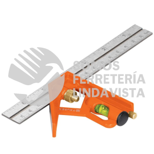 14369 ECT-6 ESCUADRA 6" DE COMBINACION CON PUNZON PARA MARCAR TRUPER