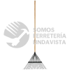 14342 EMX-24 ESCOBA METALICA P/ JARDIN CABEZA RECTA 24 DIENTES REFORZADA TRUPER