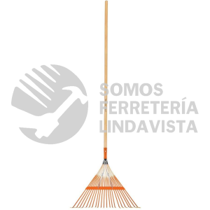 14328 EMX-22 ESCOBA METALICA PARA JARDIN CABEZA RECTA 22 DIENTES TRUPER
