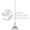 14326 EMX-18 ESCOBA METALICA PARA JARDIN CABEZA RECTA 18 DIENTES TRUPER