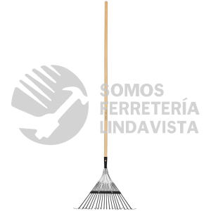 14326 EMX-18 ESCOBA METALICA PARA JARDIN CABEZA RECTA 18 DIENTES TRUPER