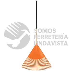 19065 EP-30 ESCOBA PLASTICA PARA JARDIN FLEXIBLE 30 DIENTES MANGO 48" TRUPER