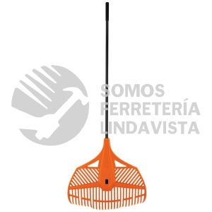 19881 EP-26X ESCOBA PLASTICA P/JARDIN FLEX. 26 DIENTES MANGO ACERO 54" TRUPER