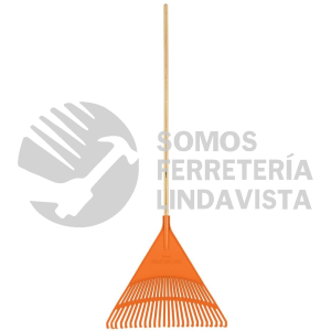 19788 EP-26R ESCOBA PLASTICA PARA JARDIN RIGIDA 26 DIENTES MANGO 48" TRUPER