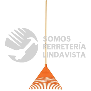 19786 EP-22R ESCOBA PLASTICA PARA JARDIN RIGIDA 22 DIENTES MANGO 48" TRUPER