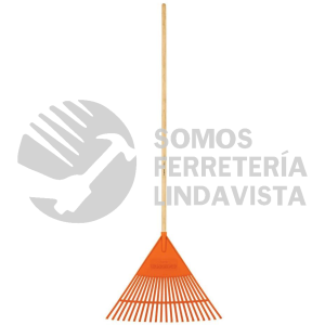 19785 EP-22F ESCOBA PLASTICA PARA JARDIN FLEXIBLE 22 DIENTES MANGO 48" TRUPER