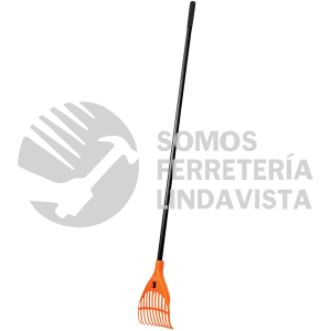 19996 EP-11X ESCOBA PLASTICA CON 11 DIENTES MANGO DE ACERO TRUPER