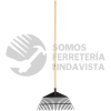 21430 EP-22P ESCOBA PLASTICA P/JARDIN FLEX. 22 DIENTES MANGO 48"PRETUL