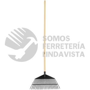 21430 EP-22P ESCOBA PLASTICA P/JARDIN FLEX. 22 DIENTES MANGO 48"PRETUL