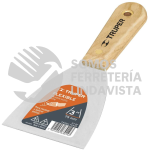14449 ET-3F ESPATULA FLEXIBLE 3" CON MANGO DE MADERA TRUPER