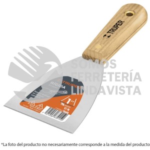 14440 ET-1R ESPATULA RIGIDA 1" CON MANGO DE MADERA TRUPER