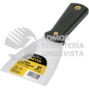 21516 E-3F ESPATULA FLEXIBLE 3" CON MANGO DE PLASTICO PRETUL