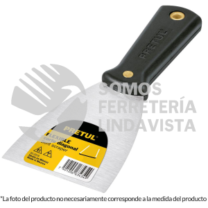 21517 E-4F ESPATULA FLEXIBLE 4" CON MANGO DE PLASTICO PRETUL