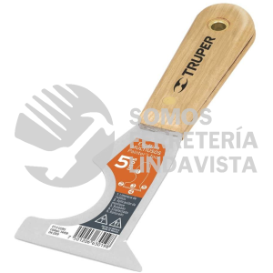 14458 ET-2-1/2R5 ESPATULA 2-1/2" DE 5 USOS CON MANGO DE MADERA TRUPER