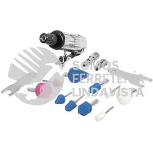 16887 TPN-876K-2 KIT DE MINI ESMERILADORA 1/4" CON ESTUCHE PLASTICO TRUPER