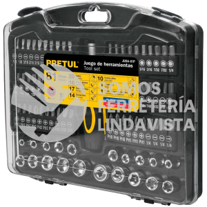 23972 JUDA-81P JUEGO DE 81 HERRAMIENTAS 1/4" PARA MECANICO PRETUL
