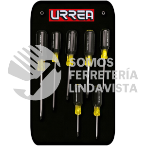 9400A JUEGO DE 7 DESTORNILLADORES CON MANGO CUSHION GRIP, COMBINADOS URREA