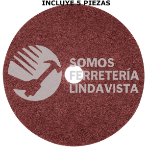 17285 DILI-736 DISCO DE LIJA DE 7" CON RESPALDO DE FIBRA GRANO 36 5 PIEZAS TRUPER