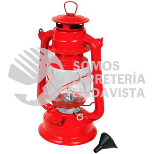 22320 LAPE-12R LAMPARA DE PETROLEO COLOR ROJO 12" PRETUL