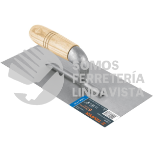 15406 LLM-6L LLANA CANTO RECTO 11" 6 REMACHES MANGO DE MADERA TRUPER