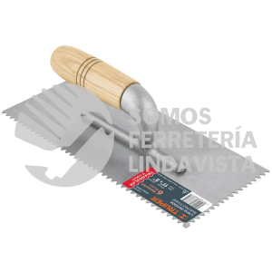 15409 LLM-6D LLANA DENTADO TRIANGULAR 11" 6 REMACHES MANGO MADERA TRUPER