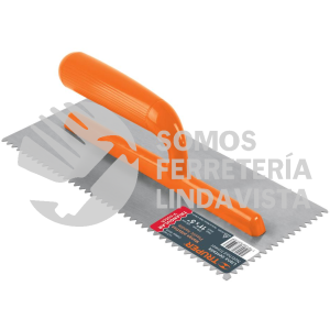 15415 LLP-6D LLANA DENTADO TRIANGULAR 11" 6 REMACHES MANGO PLASTICO TRUPER