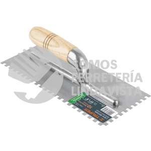 15404 LLMC-11 LLANA 11" DENTADO CUADRADO 1/4" 10 REMACHES MANGO MADERA TRUPER