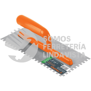 15413 LLP-6C LLANA 11" DENTADO CUADRADO 1/4" 6 REMACHES MANGO PLASTICO TRUPER