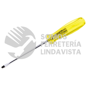 9602 DESTORNILLADOR CON MANGO AMBAR, PUNTA PLANA BARRA REDONDA 3/16" X 4" URREA