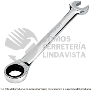15749 LL-2019MX LLAVE COMBINADA CON MATRACA 19 MM X 237 MM LARGO TRUPER
