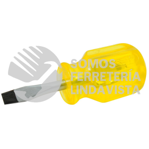 9652 DESTORNILLADOR CON MANGO AMBAR, PUNTA PLANA TIPO TROMPO BARRA REDONDA 1/4" X 1-1/2" URREA