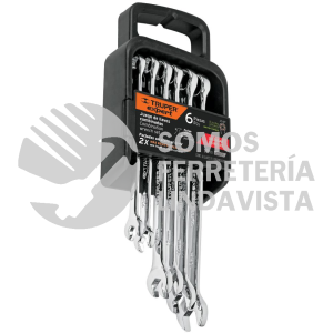 15772 JC-6P JUEGO DE 6 LLAVES COMBINADAS STD PULIDAS TRUPER