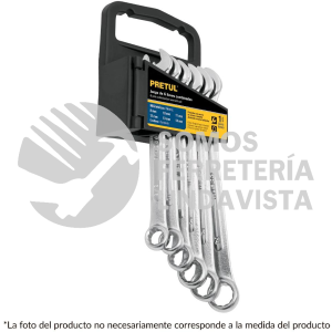 22016 J-206P JUEGO DE 6 LLAVES COMBINADAS STD PRETUL