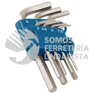15530 ALE-7M JUEGO 7 LLAVES ALLEN MM PUNTA HEXAGONAL CON ORGANIZADOR TRUPER
