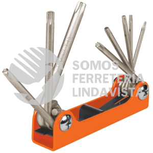 15569 TORX-8 JUEGO DE 8 LLAVES TORX TIPO NAVAJA CUERPO DE LAMINA TRUPER
