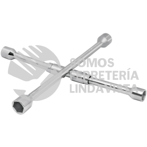 15484 LLCR-14X LLAVE DE CRUZ 14" PLEGABLE PULIDA Y CROMADA TRUPER