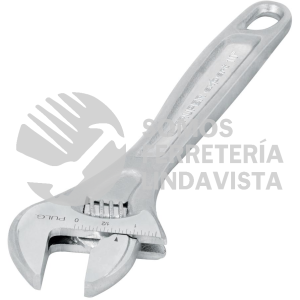 15507 PET-10C LLAVE AJUSTABLE (PERICO) 10" PROFESIONAL CROMADA TRUPER