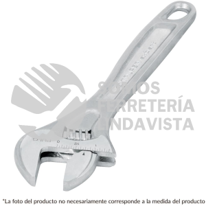 15508 PET-12C LLAVE AJUSTABLE (PERICO) 12" PROFESIONAL CROMADA TRUPER
