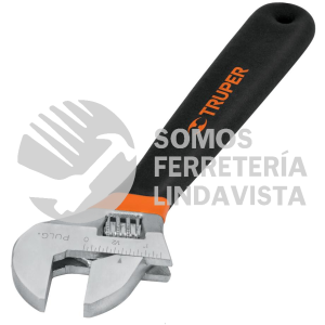 15512 PET-12X LLAVE AJUSTABLE (PERICO) 12" CROMADA MANGO DE PVC TRUPER