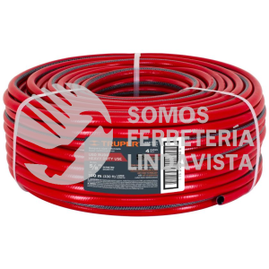 19873 MAN-5/8X METRO DE MANGUERA 5/8" 4 CAPAS EN ROLLO DE 100 M TRUPER
